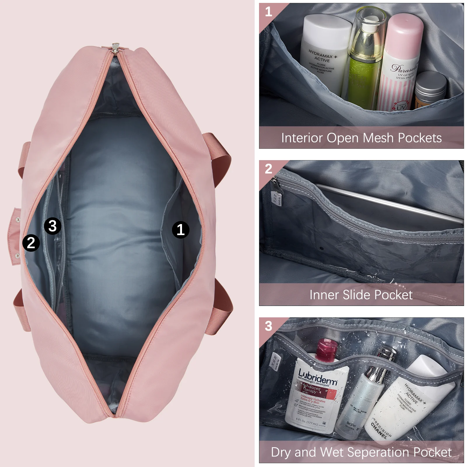 Judea Lightweight Weekender Bag with Shoe Compartment - Image 17