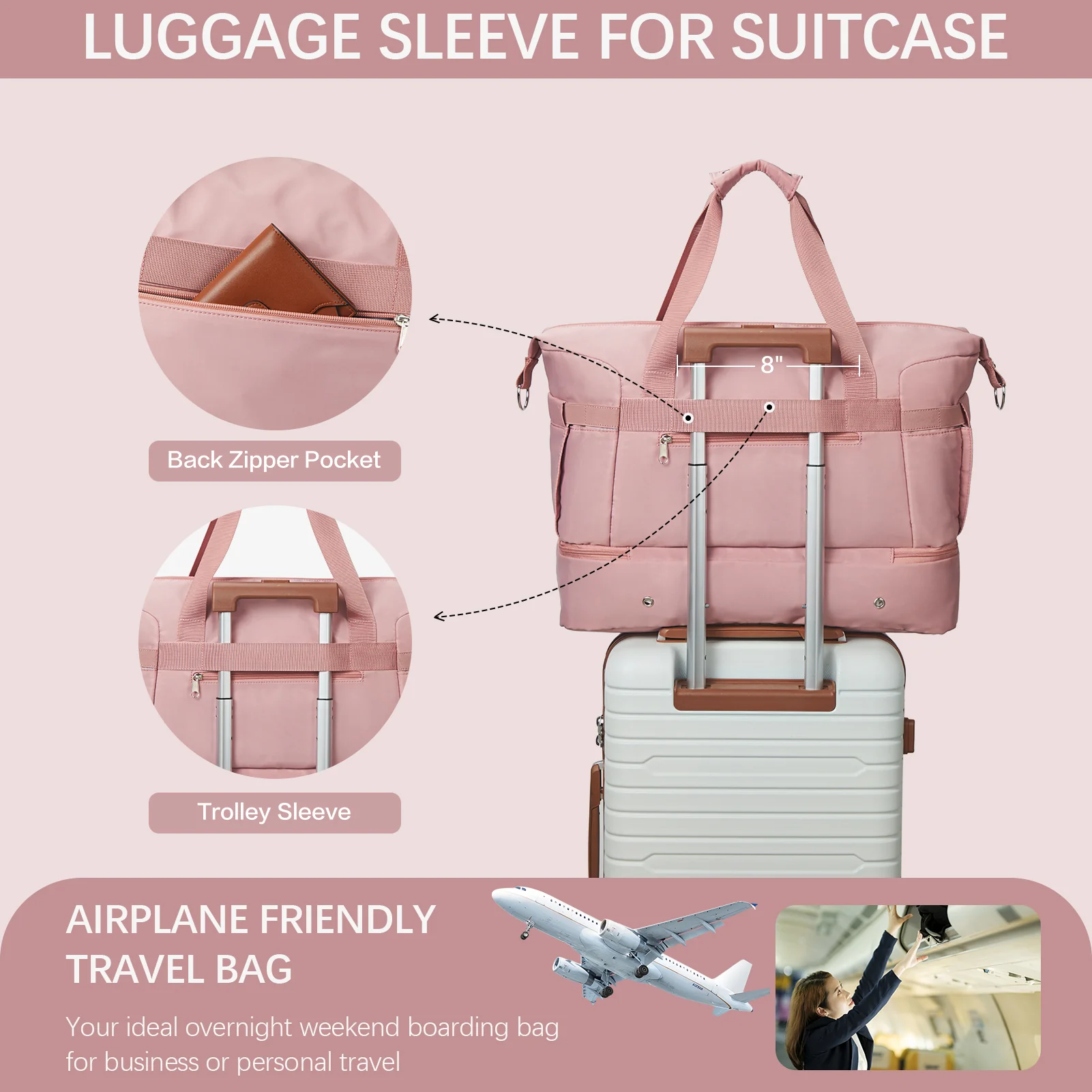Judea Lightweight Weekender Bag with Shoe Compartment - Image 18