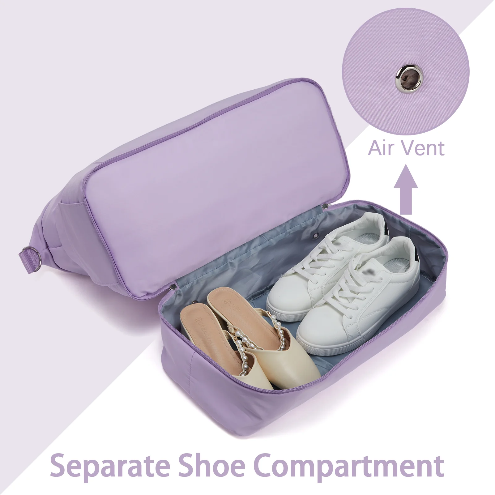 Judea Lightweight Weekender Bag with Shoe Compartment - Image 25
