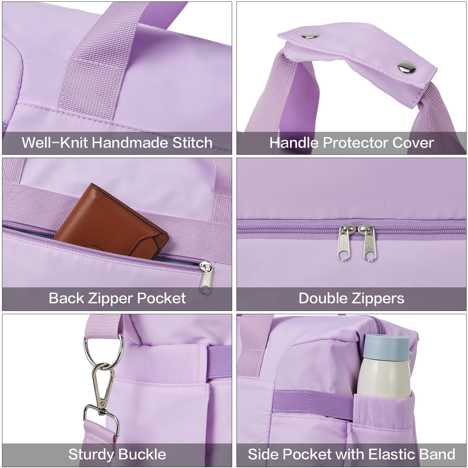Judea Lightweight Weekender Bag with Shoe Compartment - Image 26