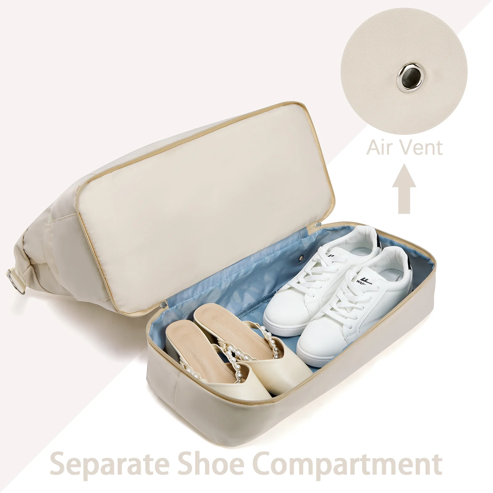 Judea Lightweight Weekender Bag with Shoe Compartment - Image 5