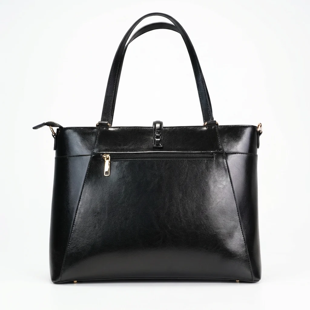 Carol Sequence Genuine Leather Tote Briefcase - Image 10