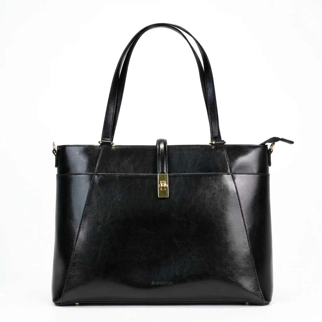 Carol Sequence Genuine Leather Tote Briefcase - Image 8
