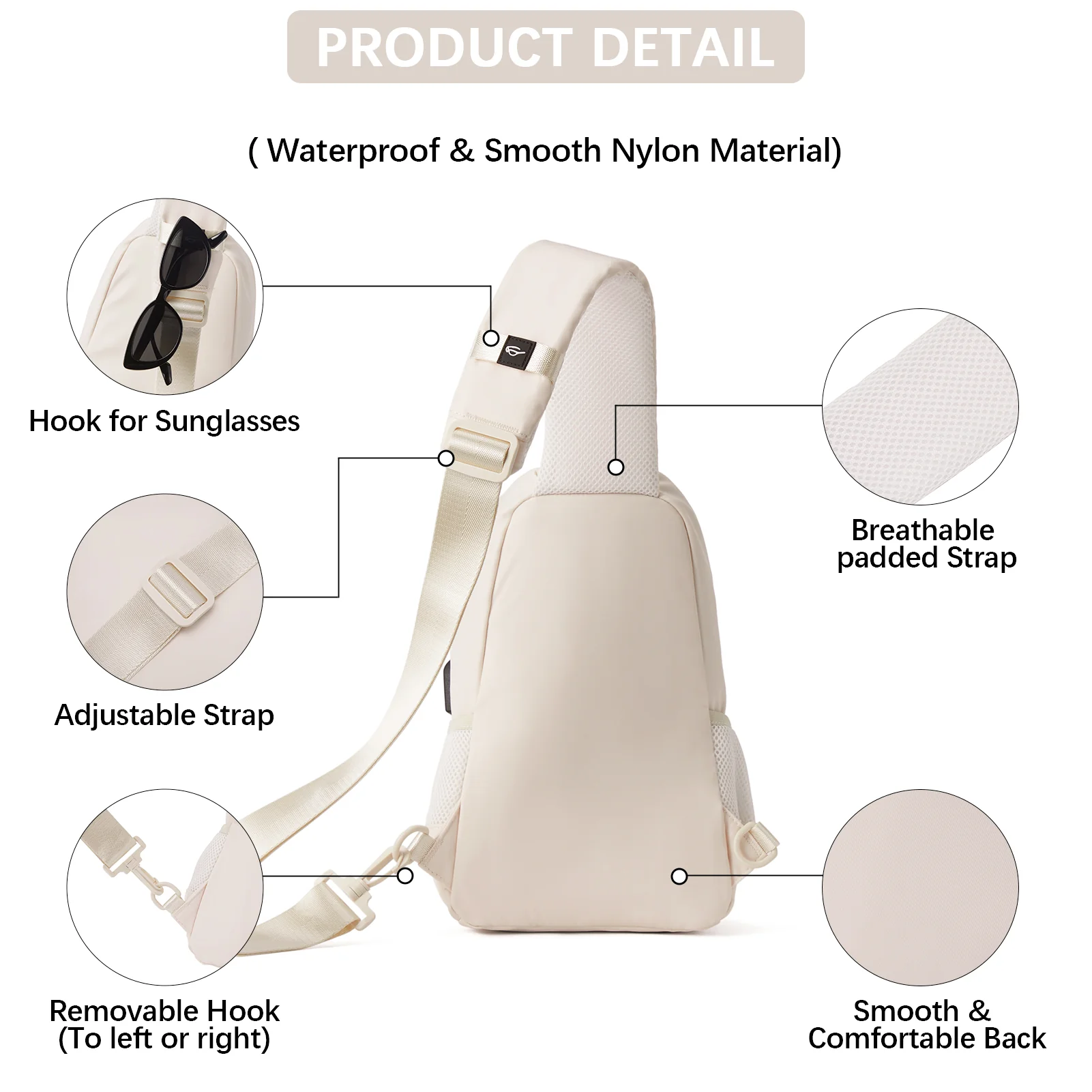 Travel Hands-Free with our Crossbody Sling Bag with USB Charging Port - Image 14