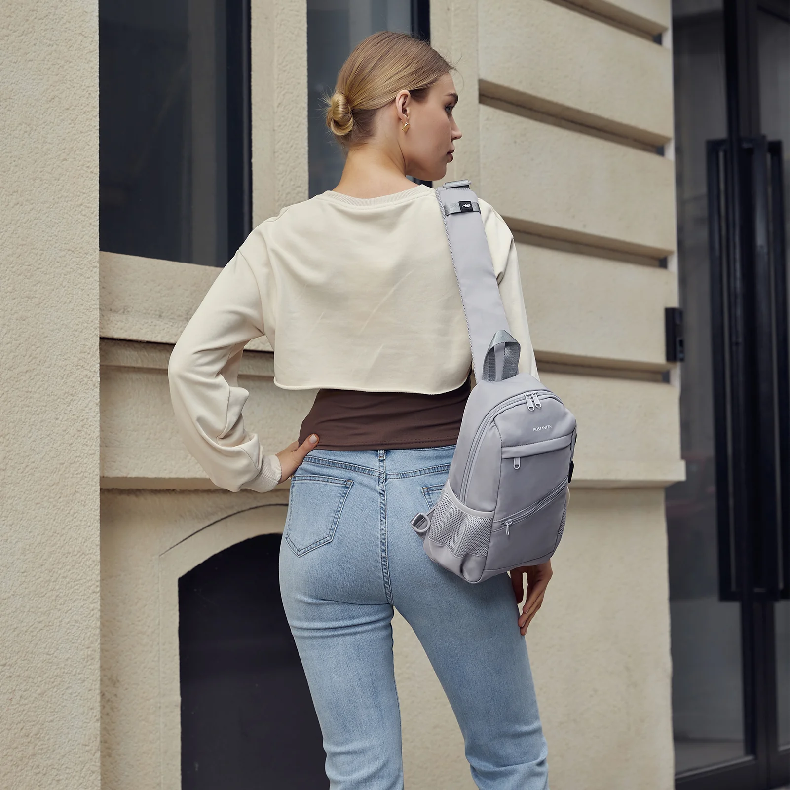 Travel Hands-Free with our Crossbody Sling Bag with USB Charging Port - Image 19