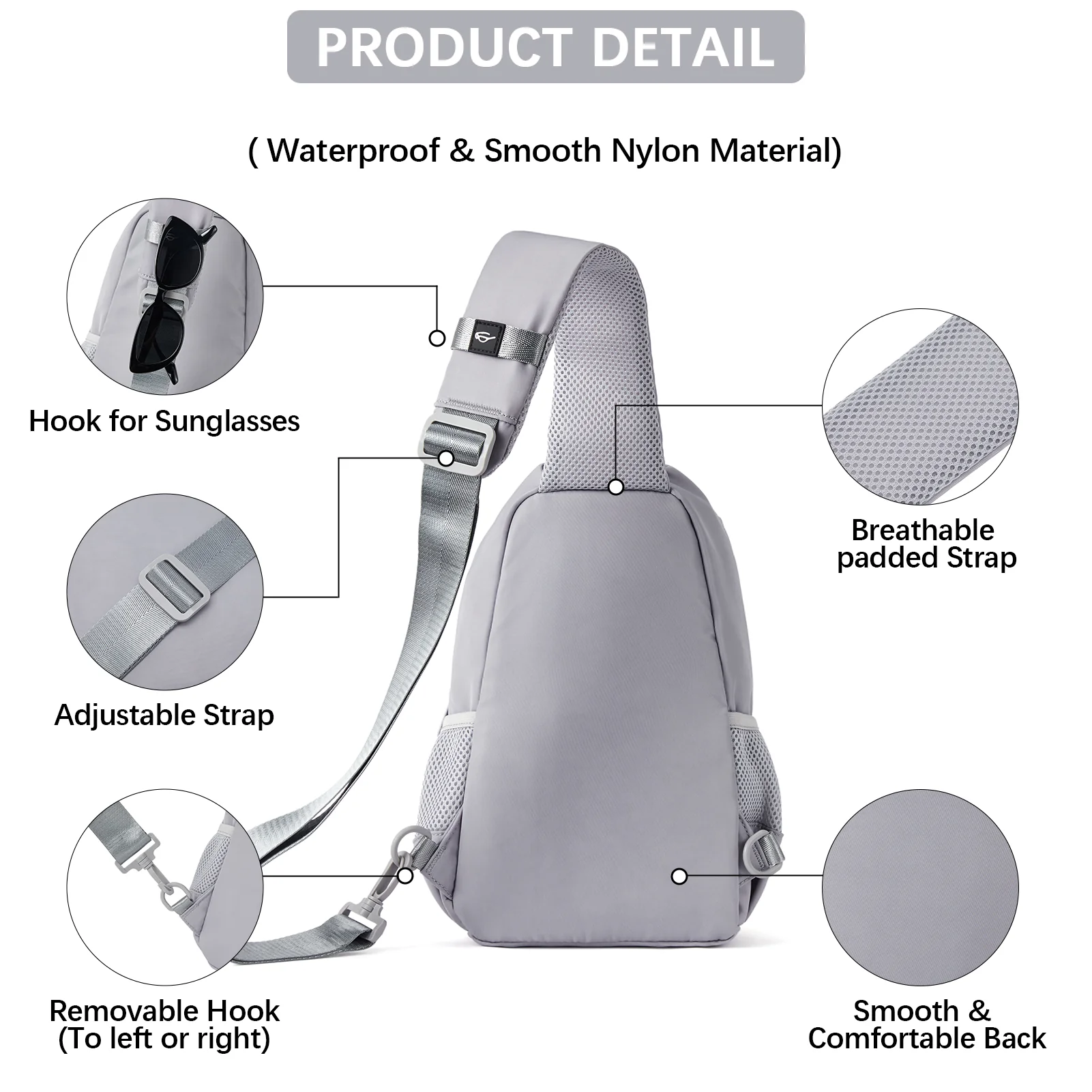 Travel Hands-Free with our Crossbody Sling Bag with USB Charging Port - Image 22