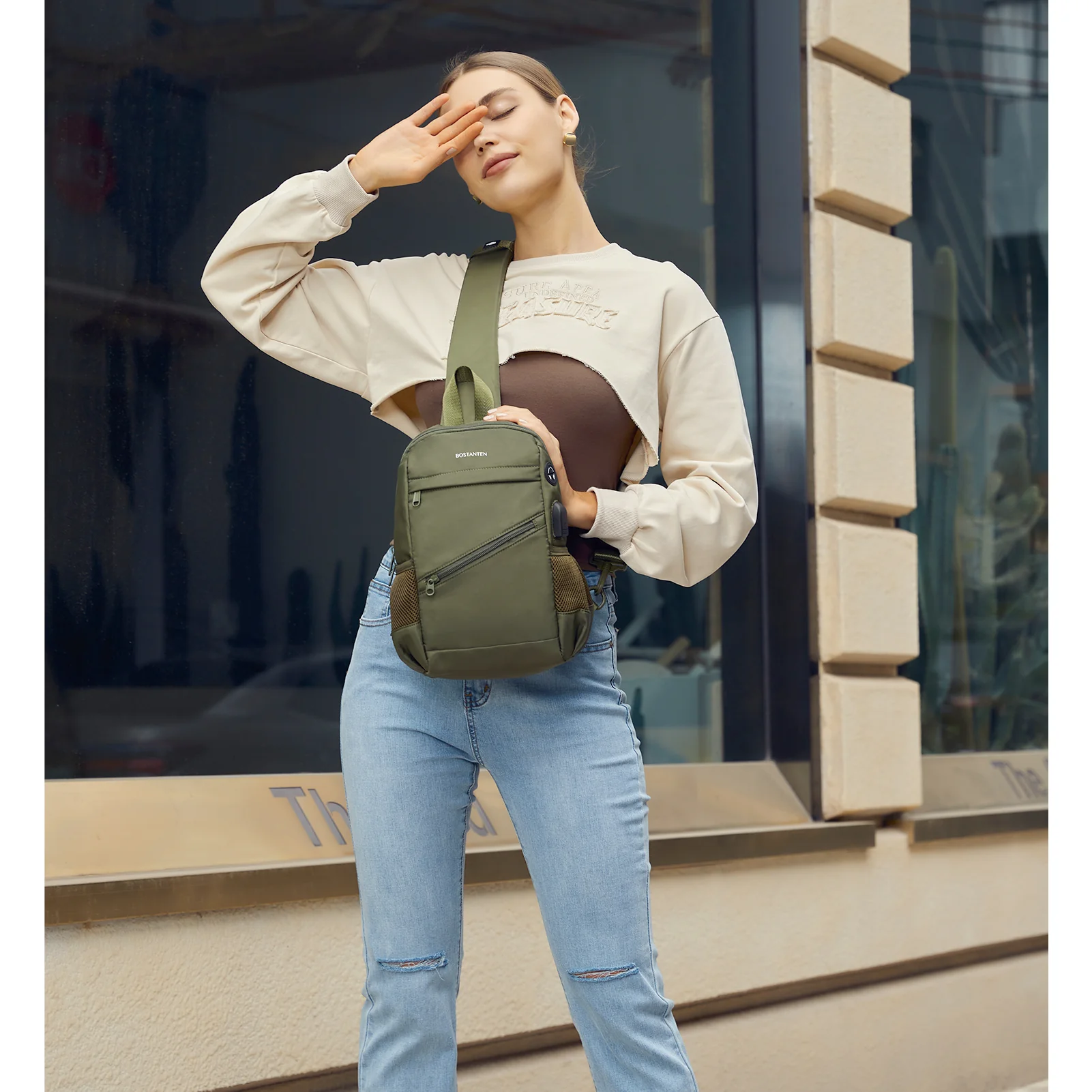 Travel Hands-Free with our Crossbody Sling Bag with USB Charging Port - Image 28