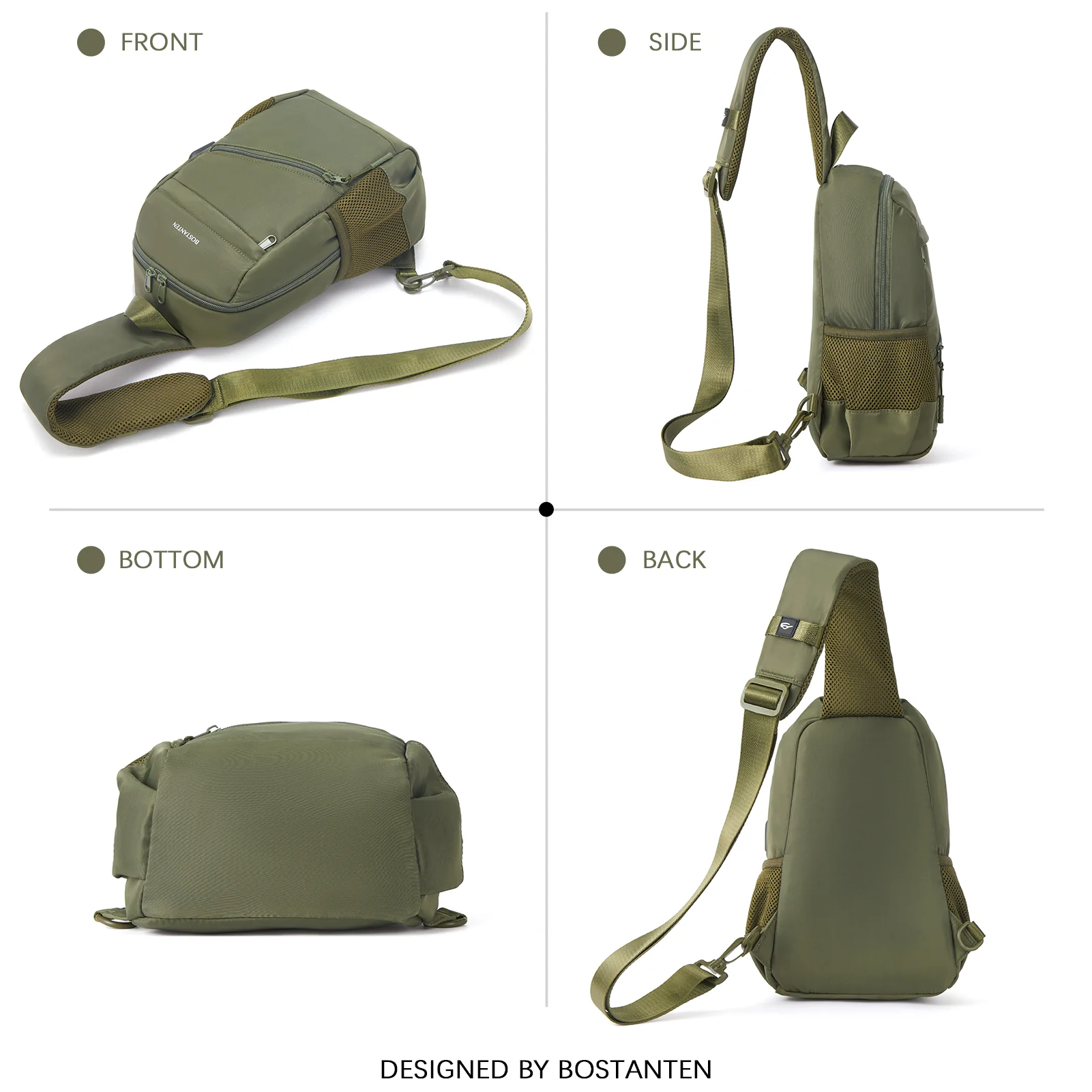 Travel Hands-Free with our Crossbody Sling Bag with USB Charging Port - Image 33