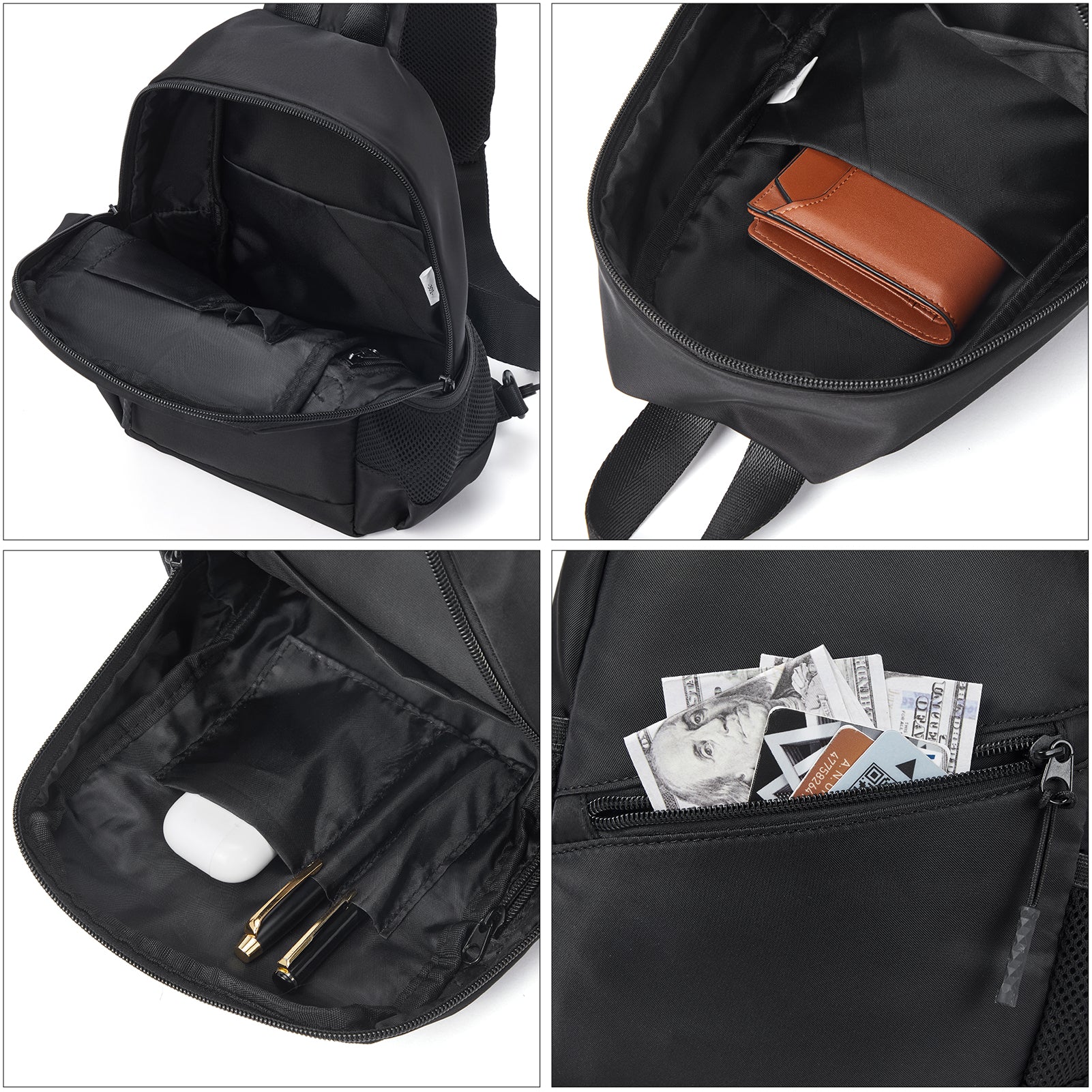 Travel Hands-Free with our Crossbody Sling Bag with USB Charging Port - Image 7