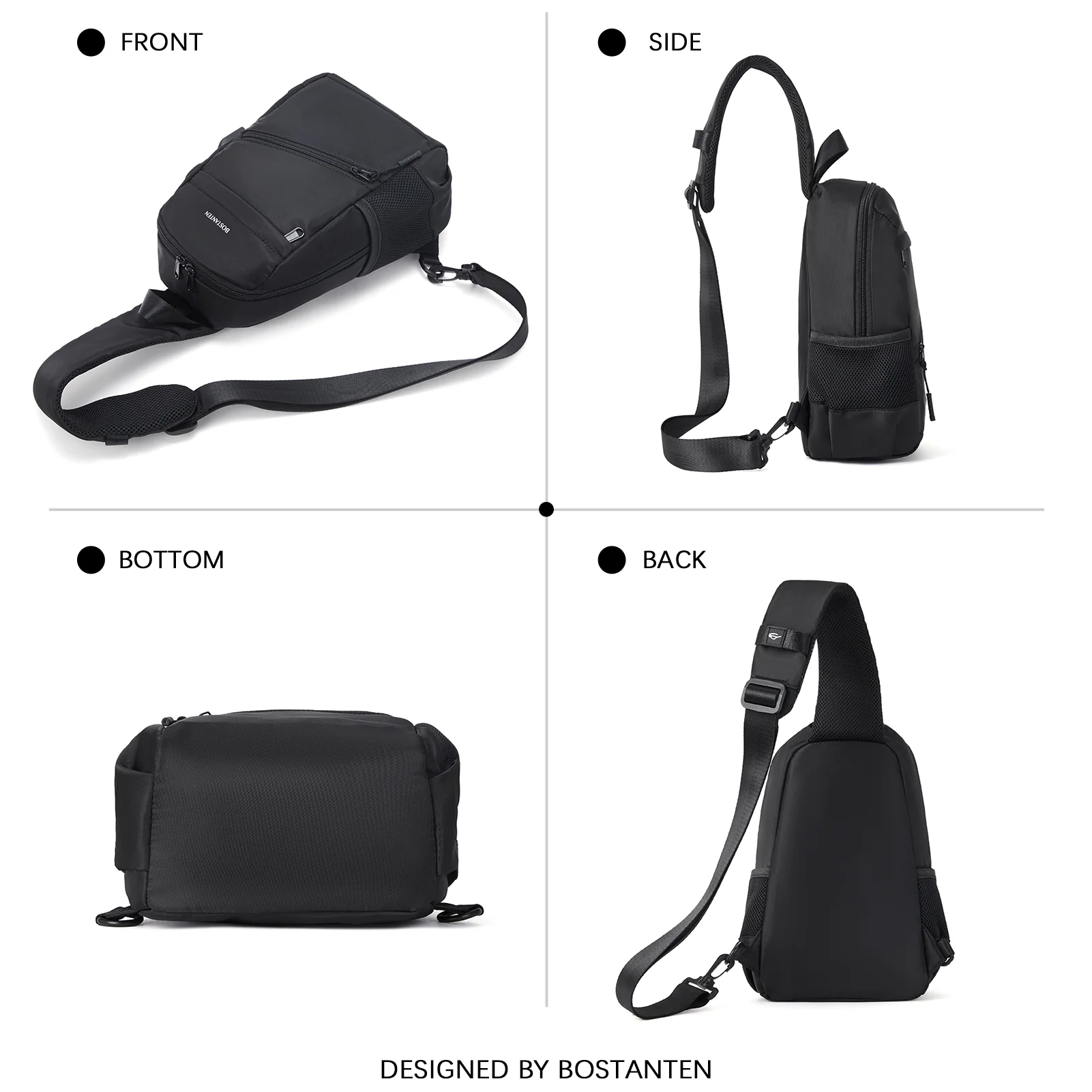 Travel Hands-Free with our Crossbody Sling Bag with USB Charging Port - Image 8