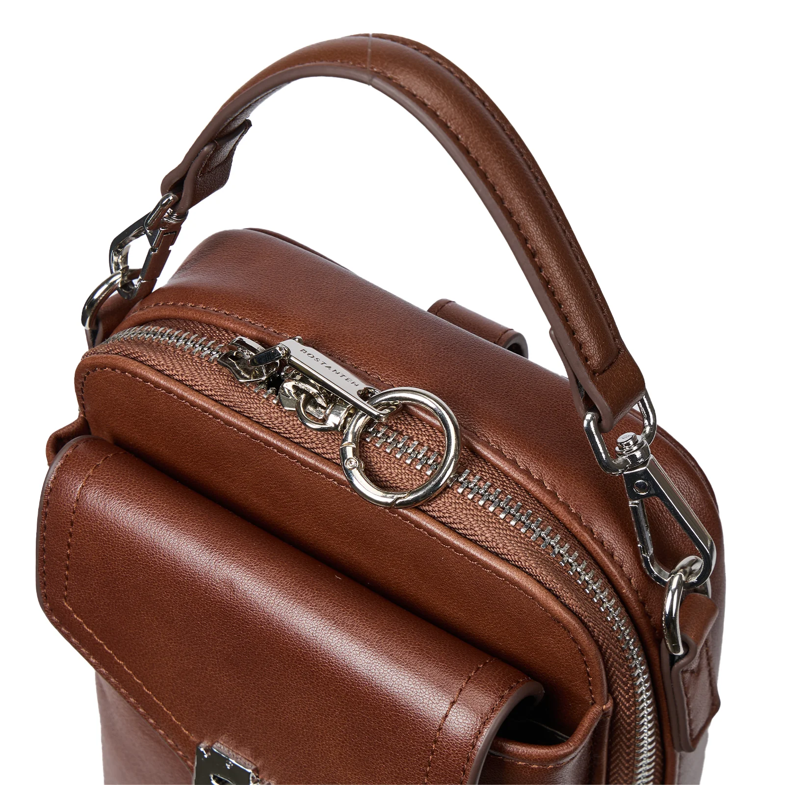 Nevin Vegetable-Tanned Genuine Leather Crossbody Phone Bag - Image 10