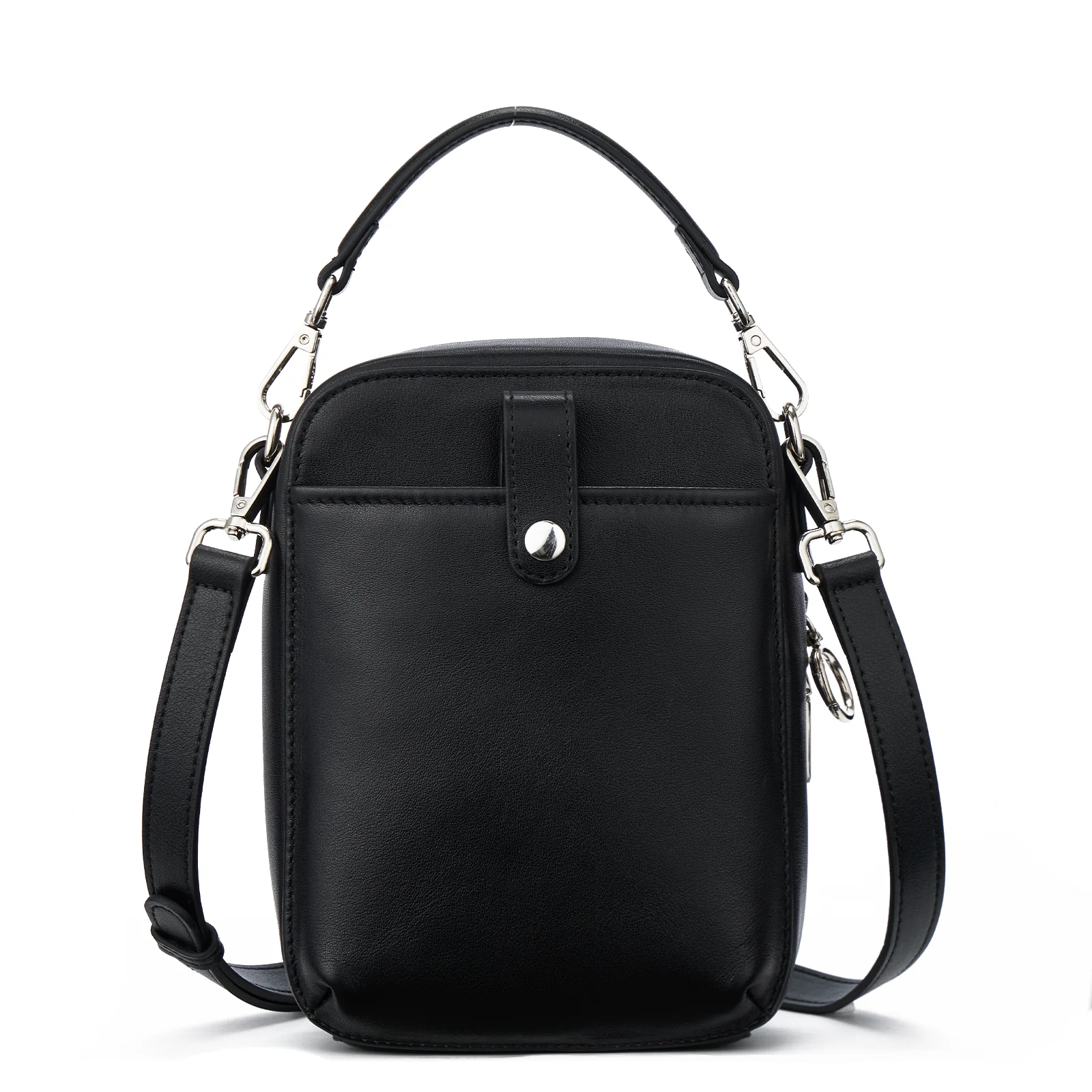 Nevin Vegetable-Tanned Genuine Leather Crossbody Phone Bag - Image 15