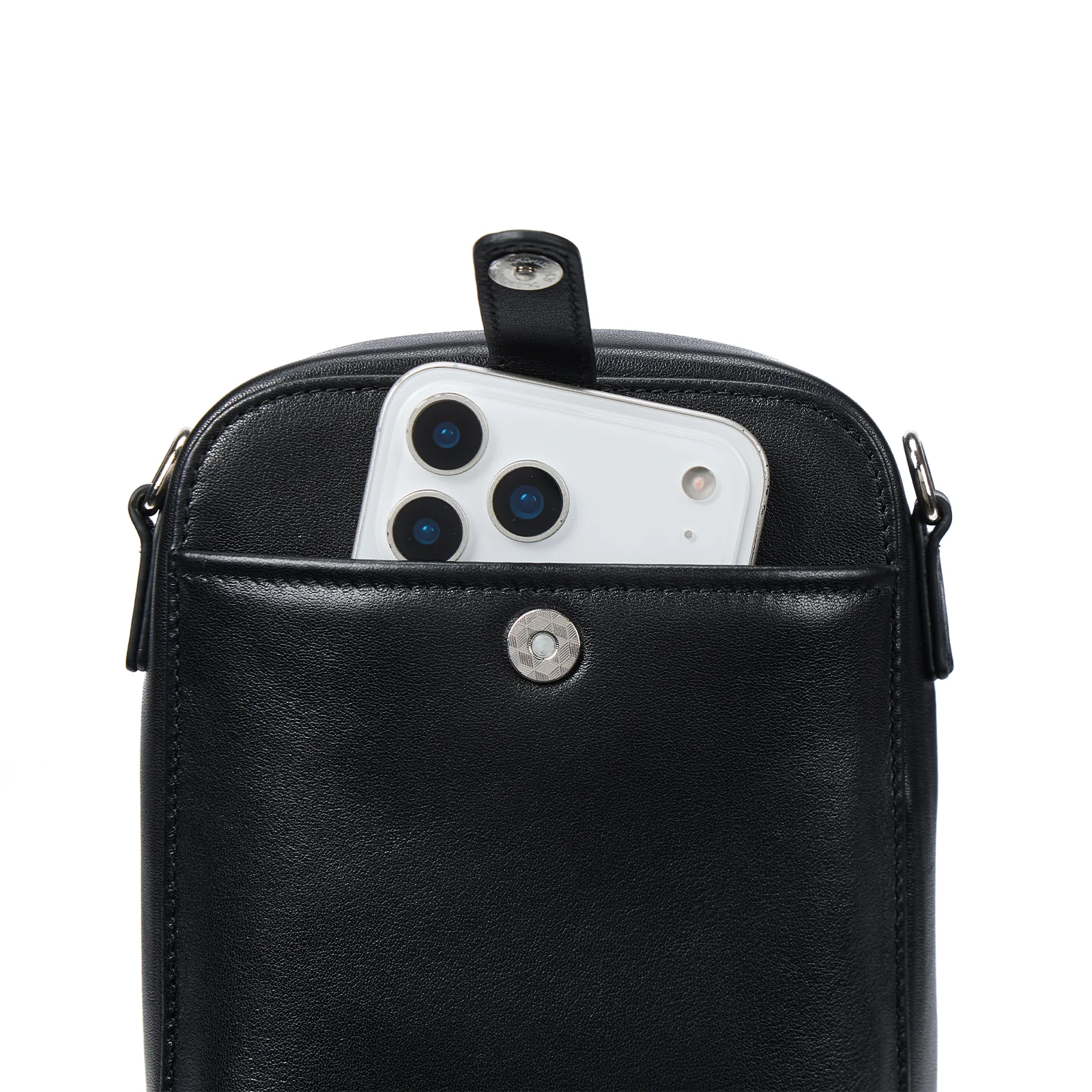 Nevin Vegetable-Tanned Genuine Leather Crossbody Phone Bag - Image 18