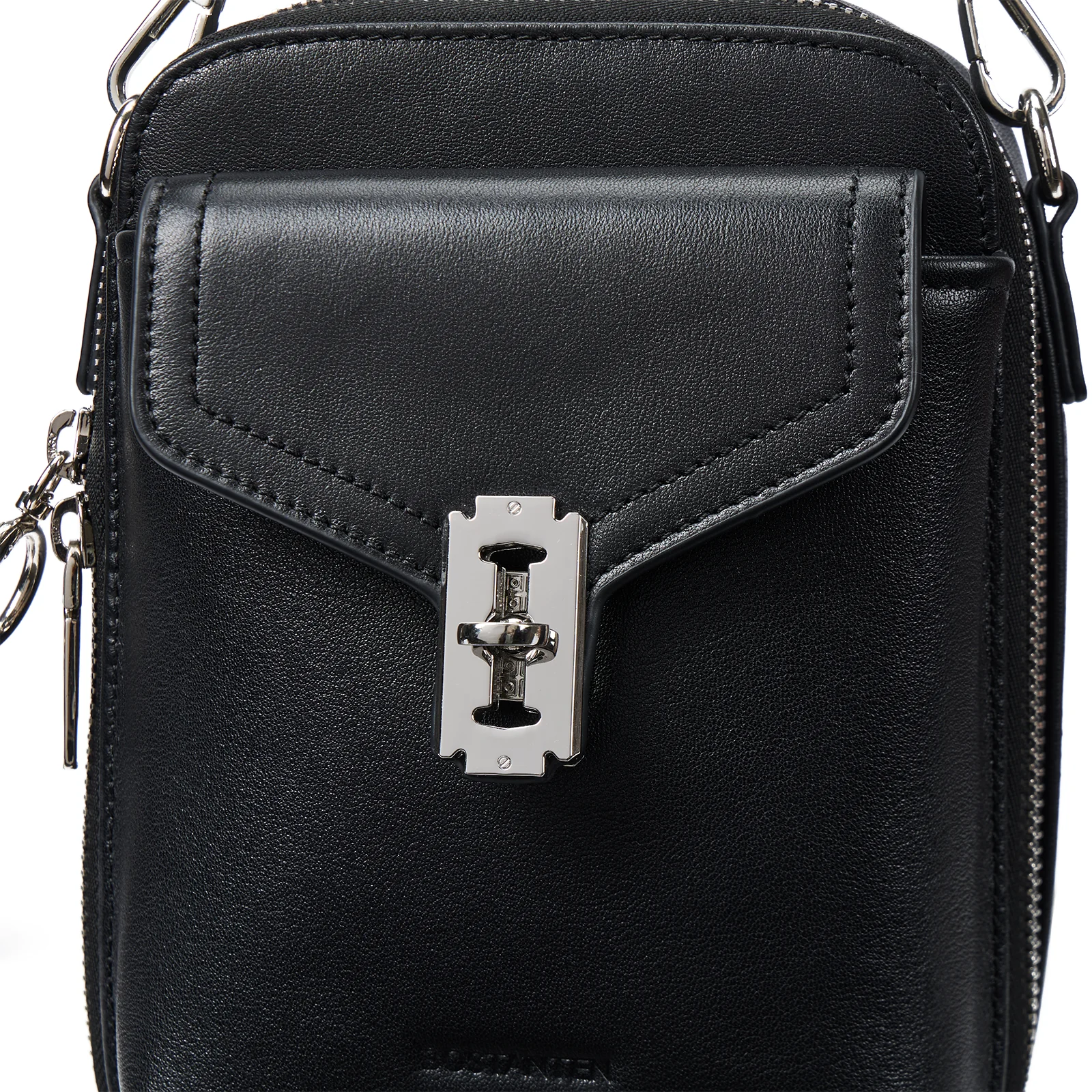 Nevin Vegetable-Tanned Genuine Leather Crossbody Phone Bag - Image 19