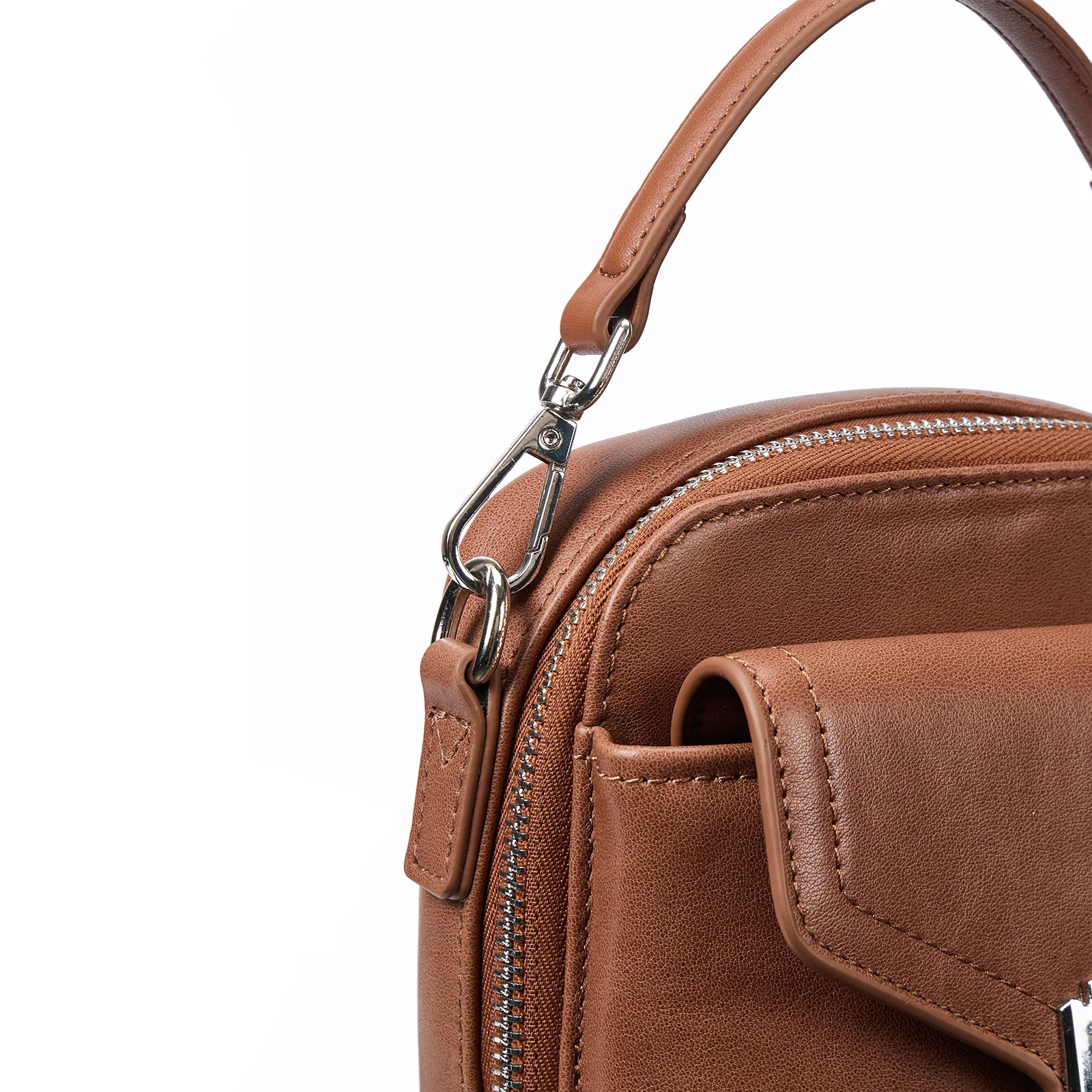 Nevin Vegetable-Tanned Genuine Leather Crossbody Phone Bag - Image 34