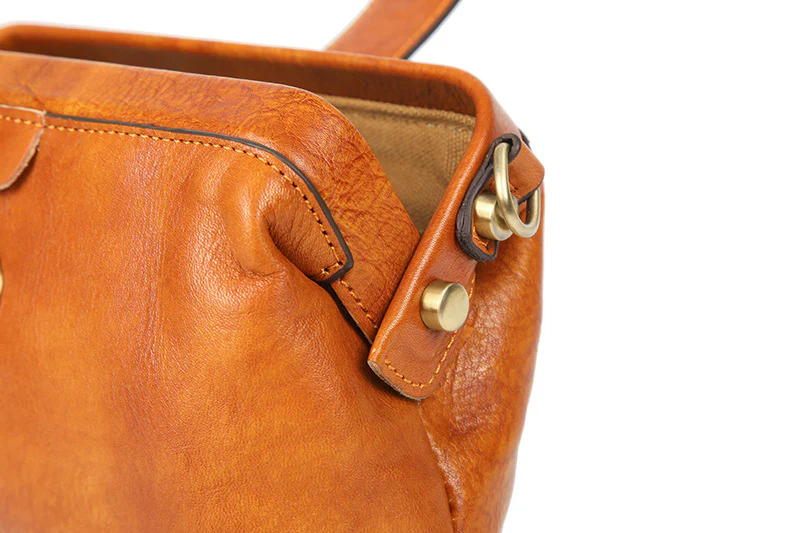 Vintage Mini Doctor Bag - Genuine Leather - Image 10