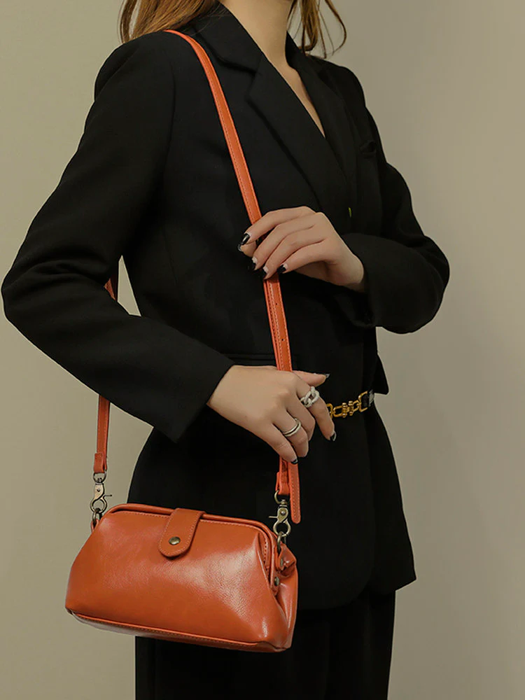 Vintage Mini Doctor Bag - Genuine Leather - Image 4