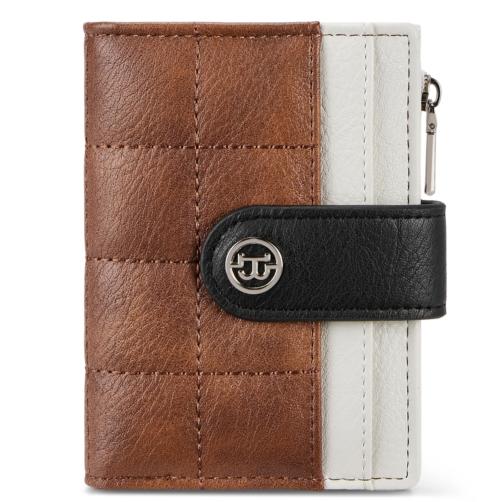 Luna Quilted Colorblock Leather Wallet - Secure RFID - Image 13