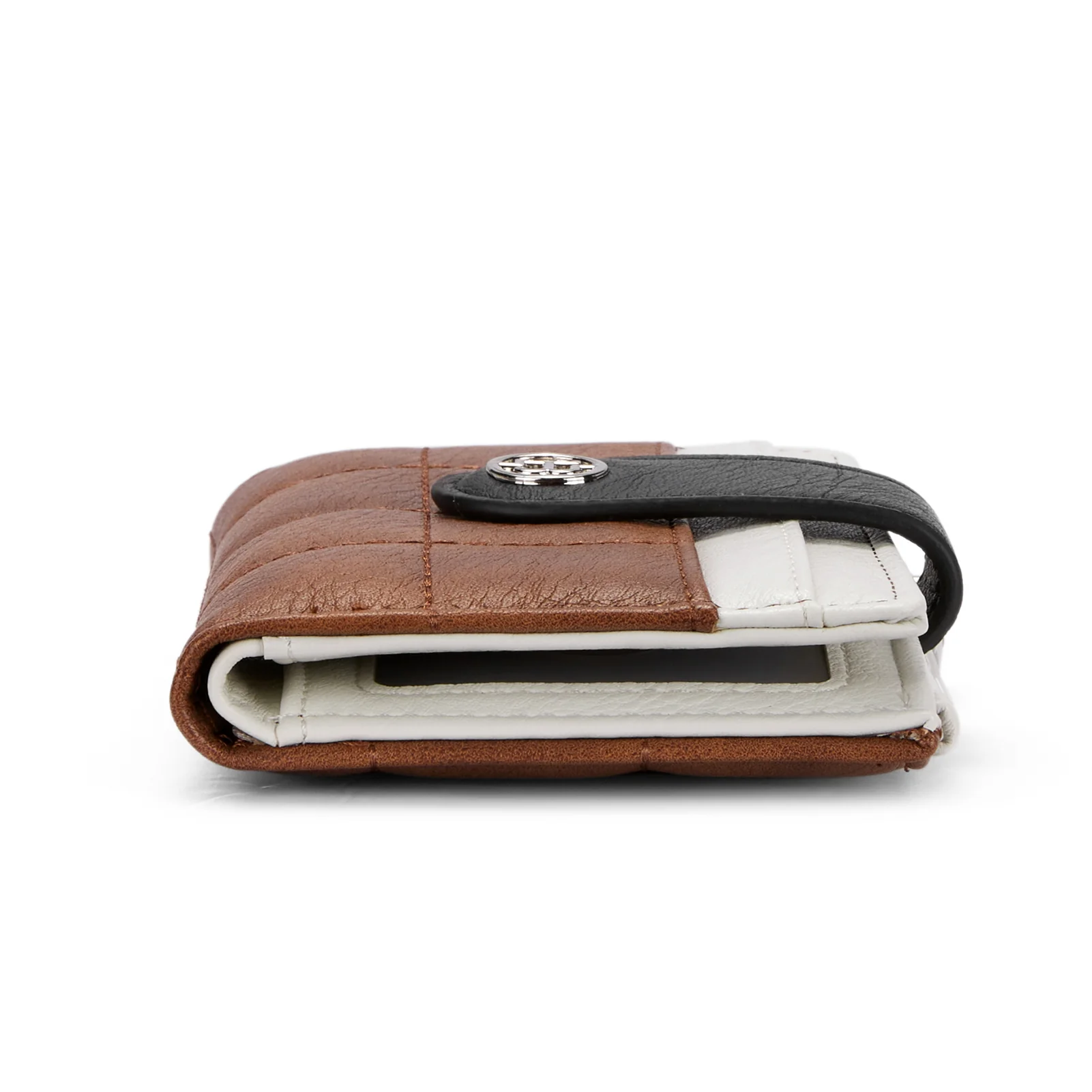 Luna Quilted Colorblock Leather Wallet - Secure RFID - Image 16