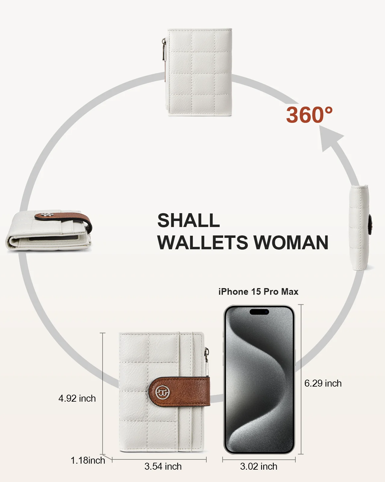 Luna Quilted Colorblock Leather Wallet - Secure RFID - Image 35