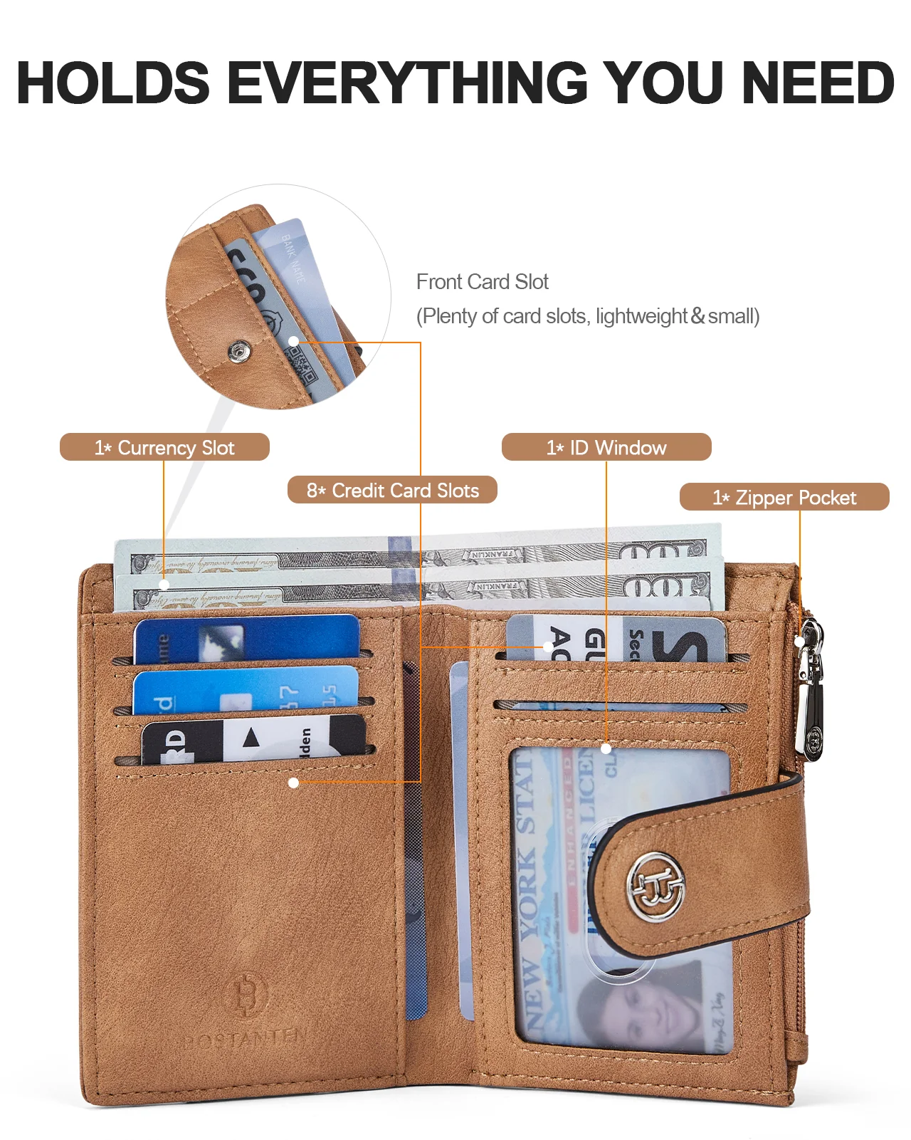 Luna Quilted Colorblock Leather Wallet - Secure RFID - Image 38