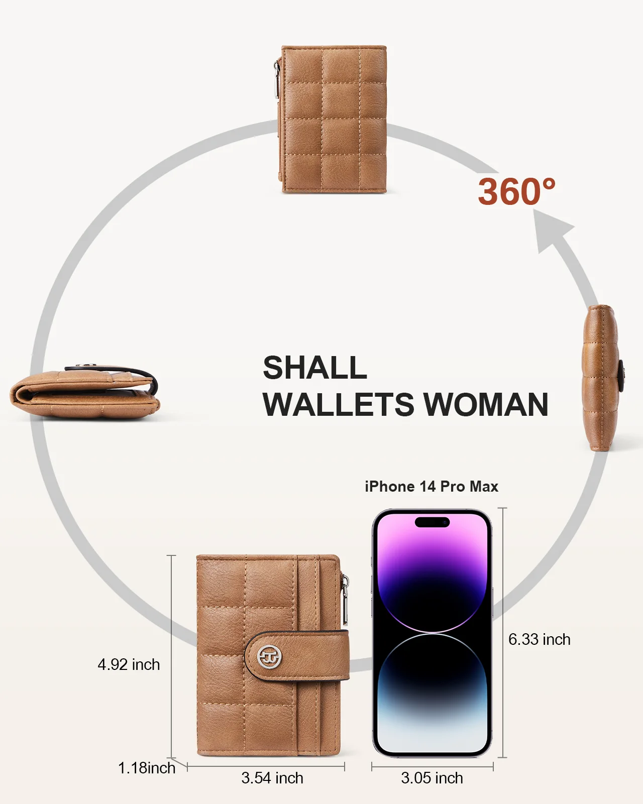Luna Quilted Colorblock Leather Wallet - Secure RFID - Image 40