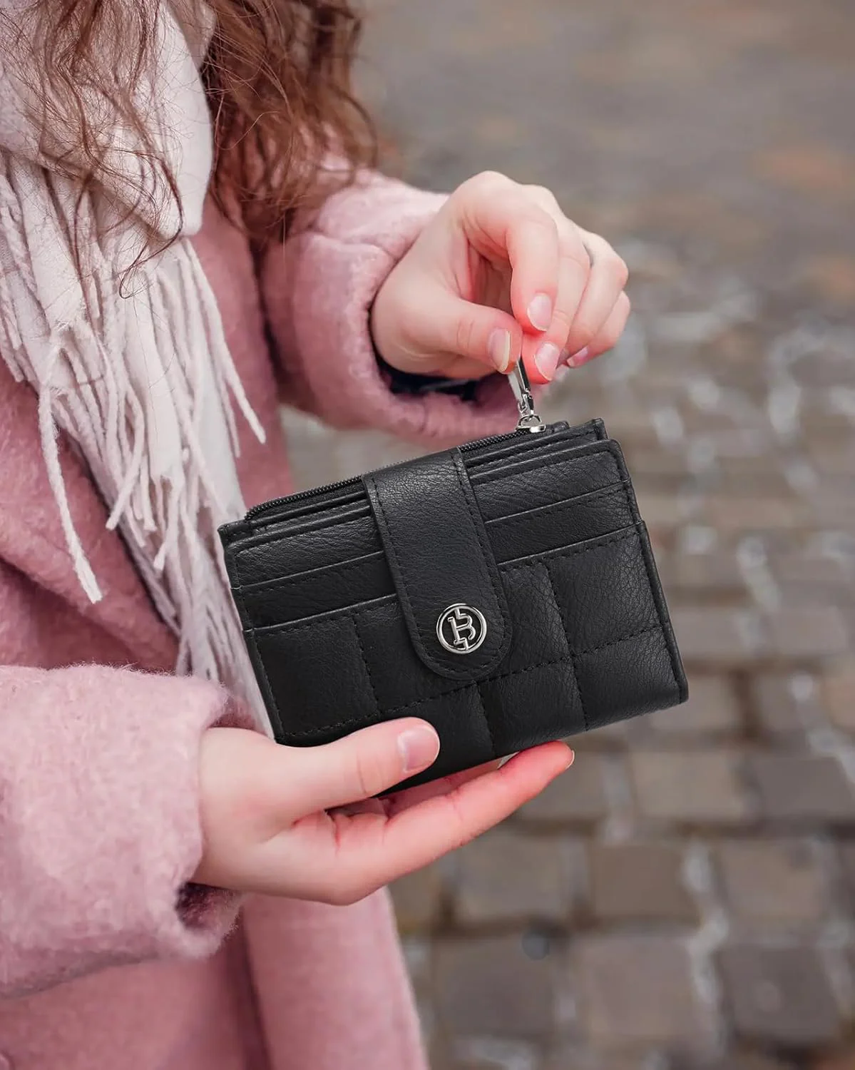 Luna Quilted Colorblock Leather Wallet - Secure RFID - Image 51