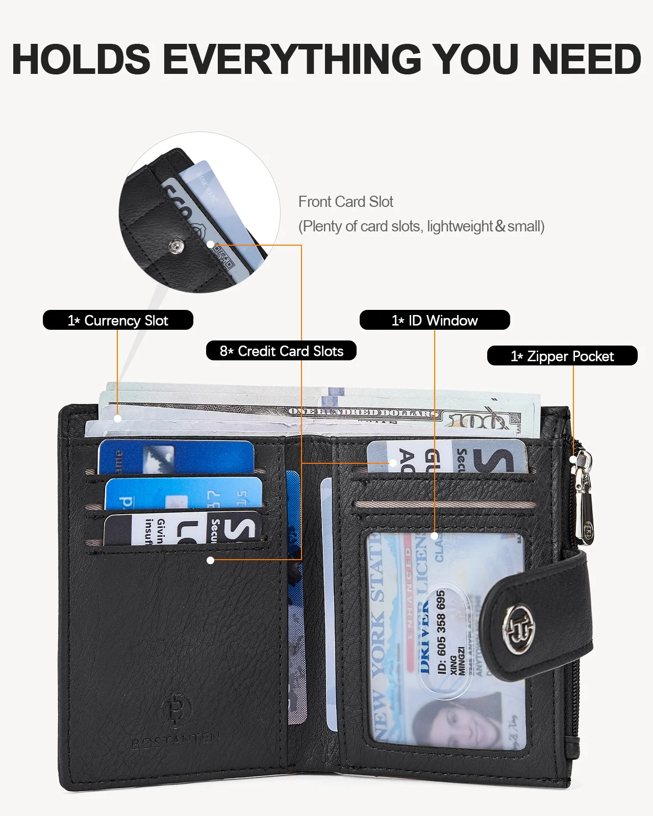 Luna Quilted Colorblock Leather Wallet - Secure RFID - Image 52