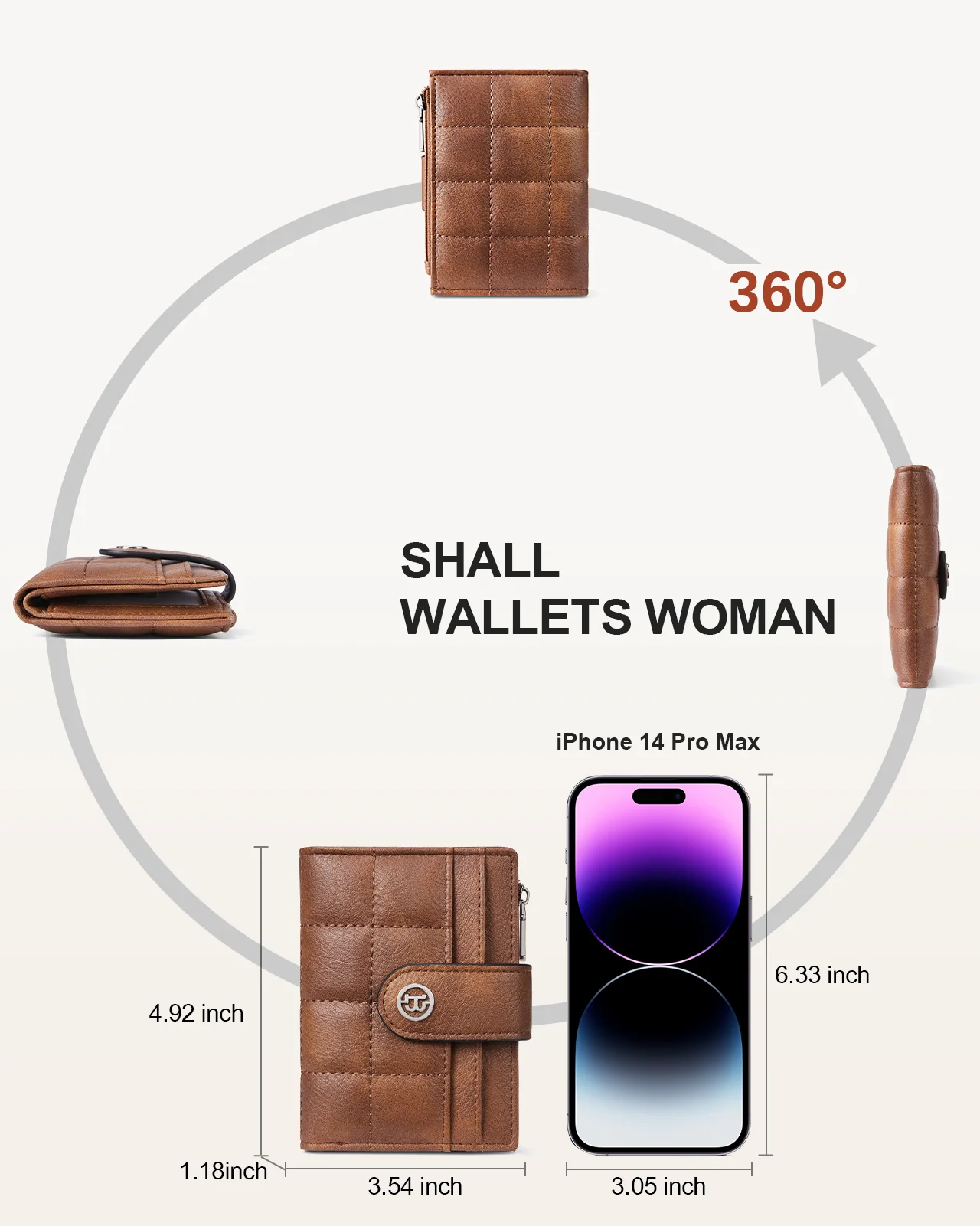 Luna Quilted Colorblock Leather Wallet - Secure RFID - Image 60