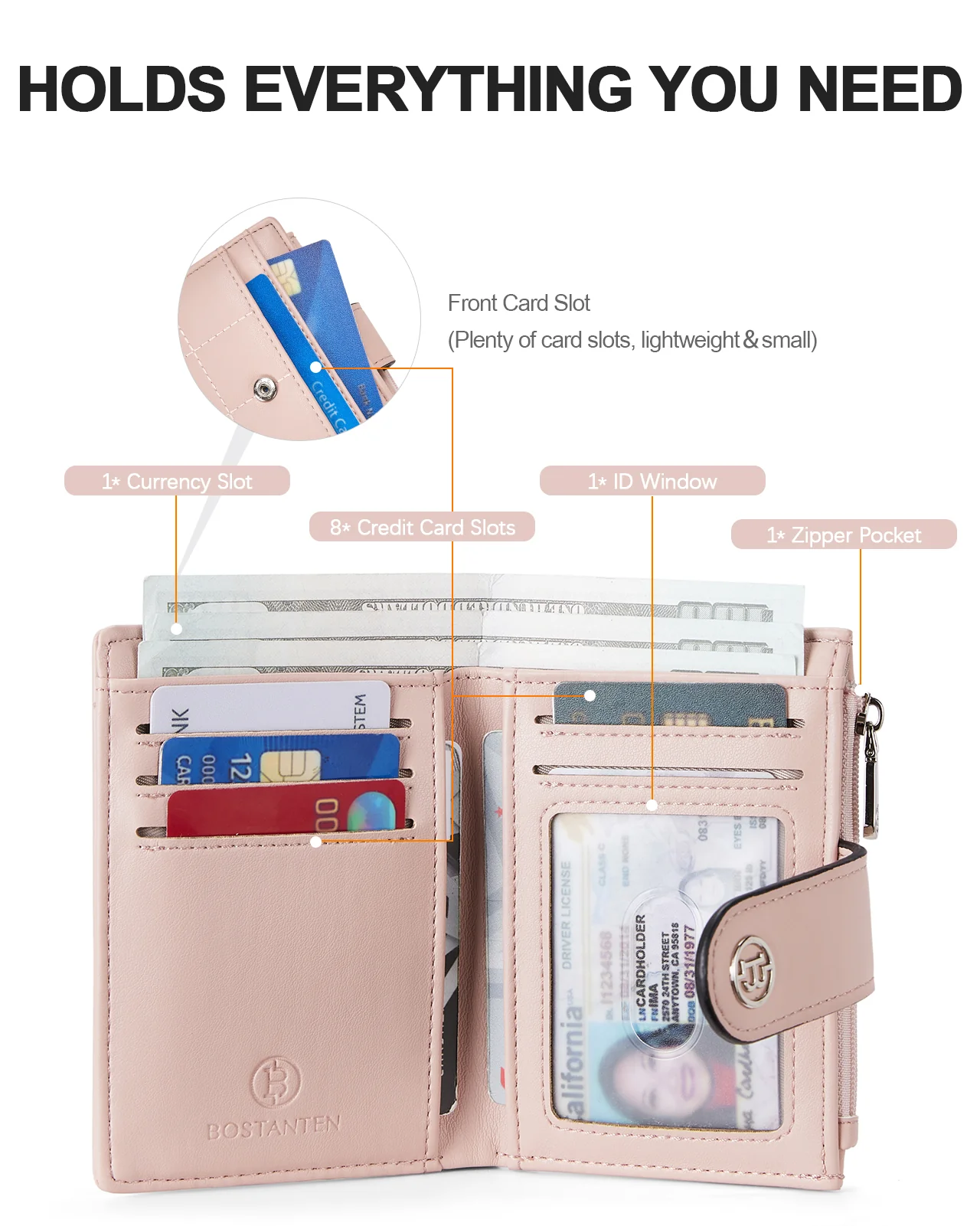 Luna Quilted Colorblock Leather Wallet - Secure RFID - Image 66