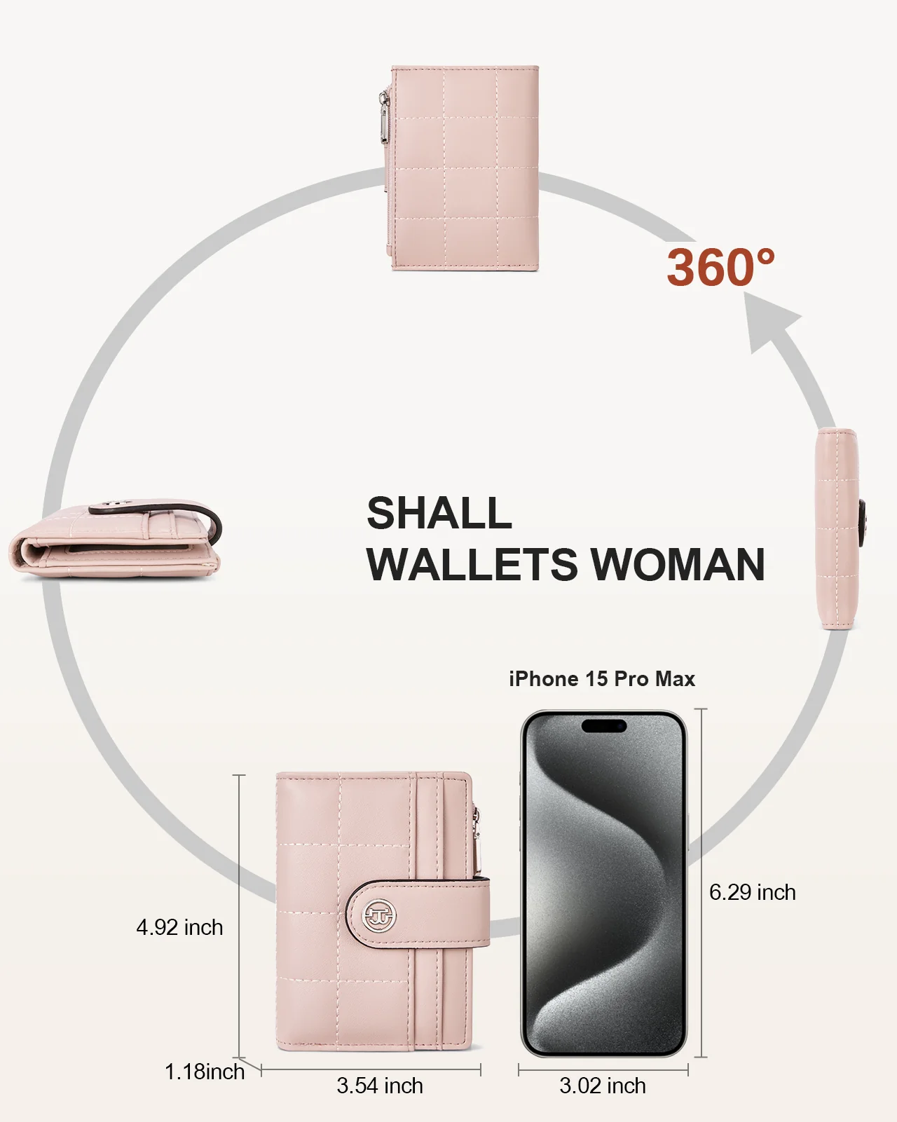 Luna Quilted Colorblock Leather Wallet - Secure RFID - Image 68