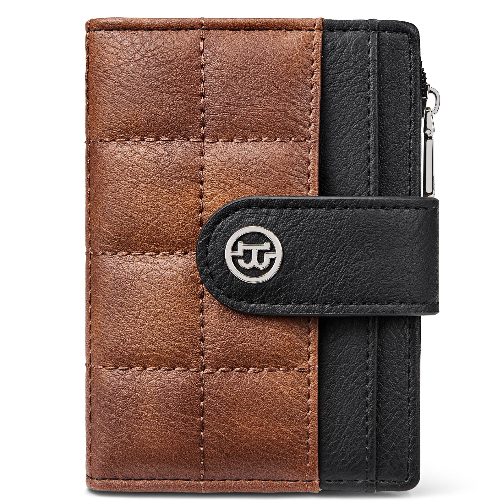 Luna Quilted Colorblock Leather Wallet - Secure RFID - Image 7