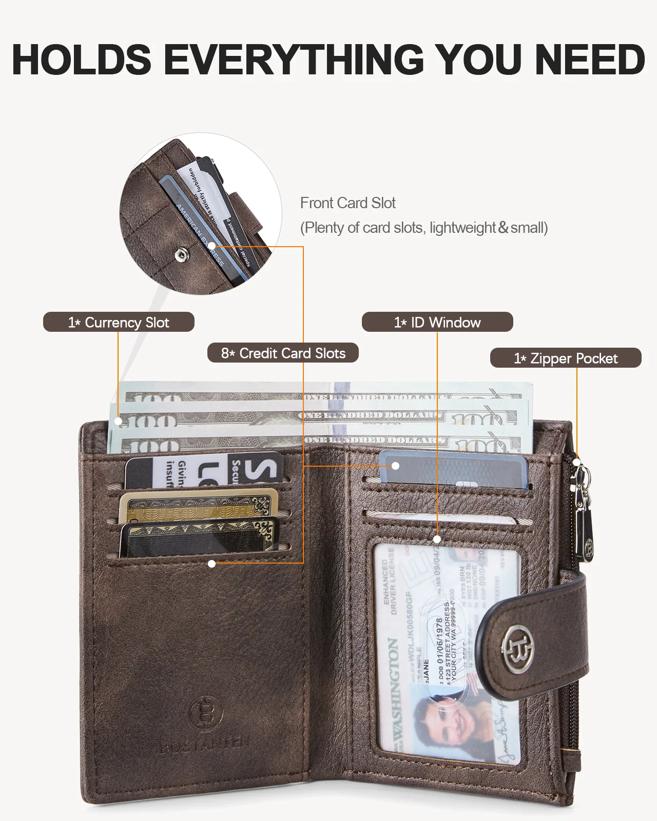 Luna Quilted Colorblock Leather Wallet - Secure RFID - Image 79
