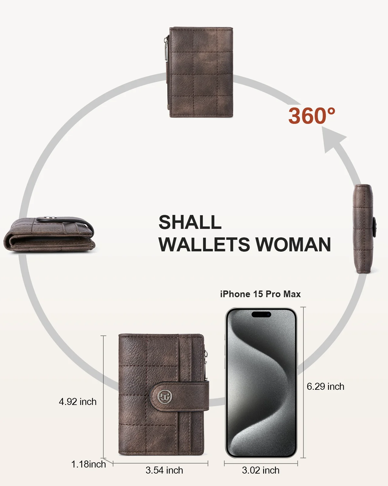 Luna Quilted Colorblock Leather Wallet - Secure RFID - Image 81