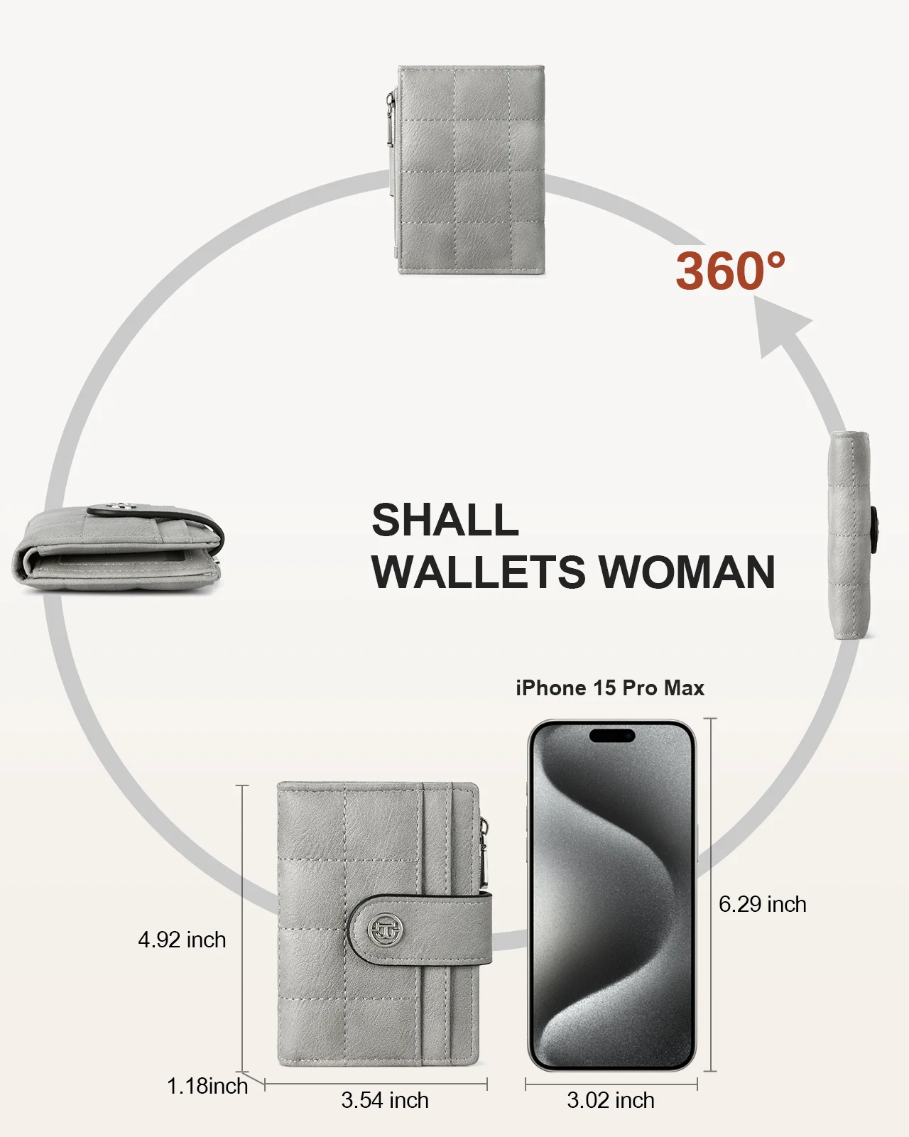 Luna Quilted Colorblock Leather Wallet - Secure RFID - Image 90