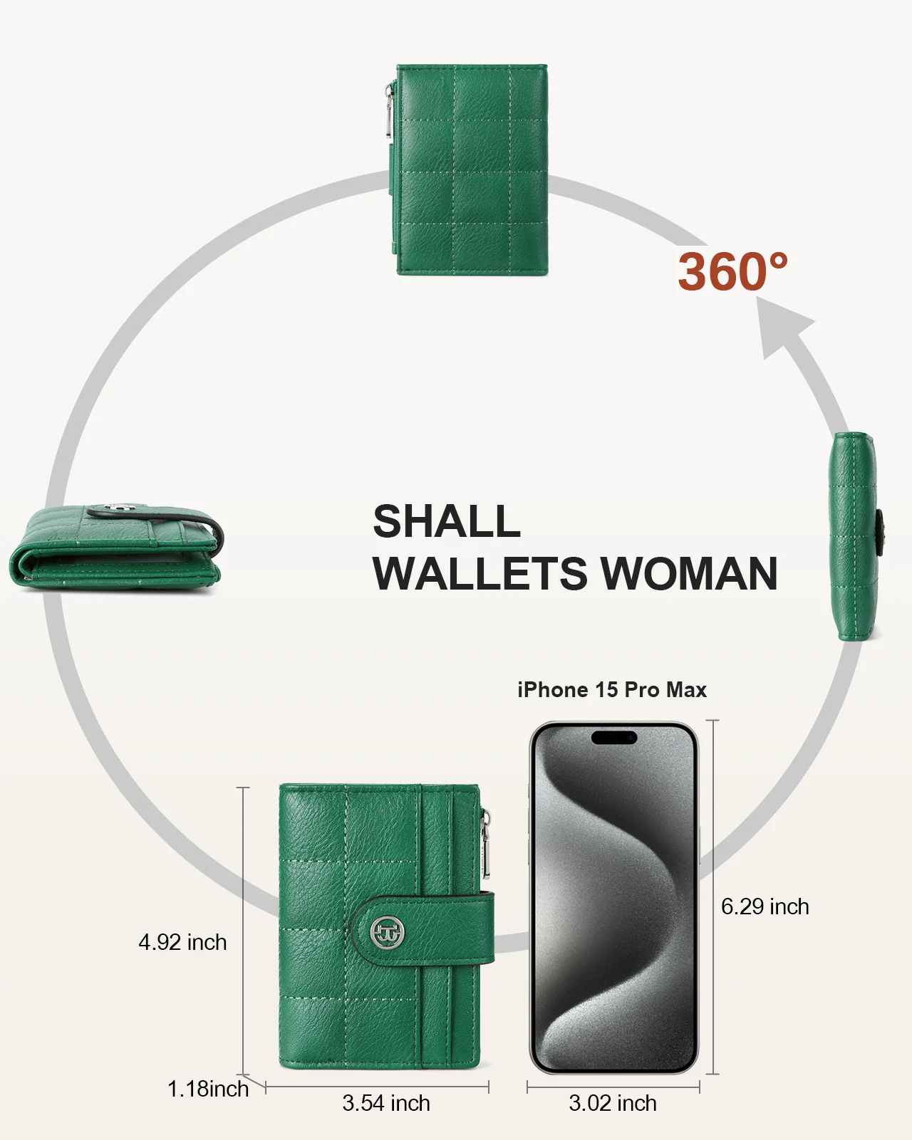 Luna Quilted Colorblock Leather Wallet - Secure RFID - Image 97
