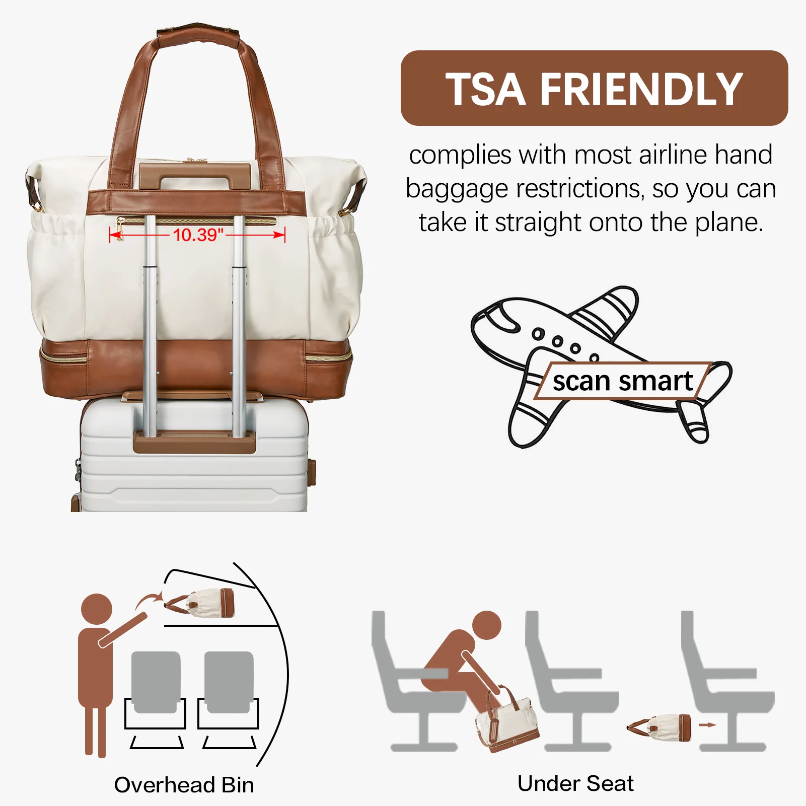 Judea Versatile and Chic Women's Overnight Duffel Bag for Any Occasion - Image 10