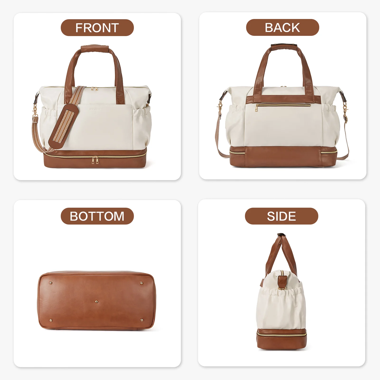 Judea Versatile and Chic Women's Overnight Duffel Bag for Any Occasion - Image 6