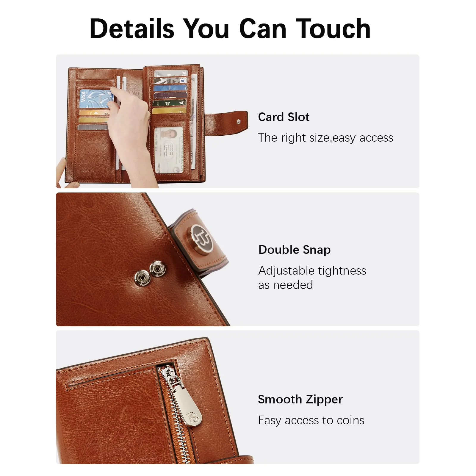 Lomy RFID Genuine Leather Wallet — Checkbook - Image 13