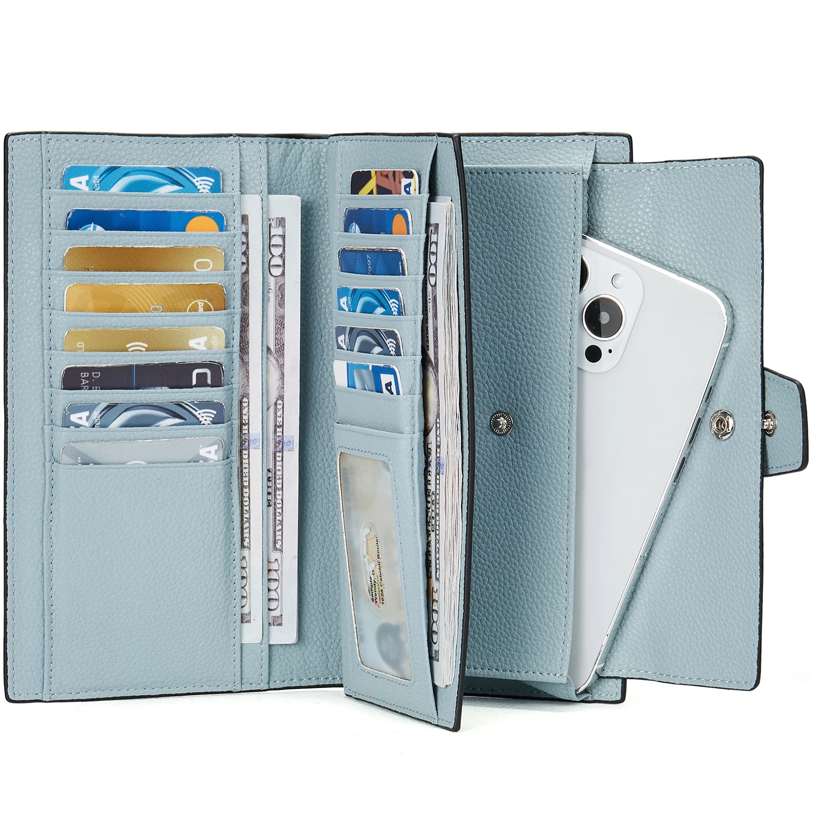 Lomy RFID Genuine Leather Wallet — Checkbook - Image 17