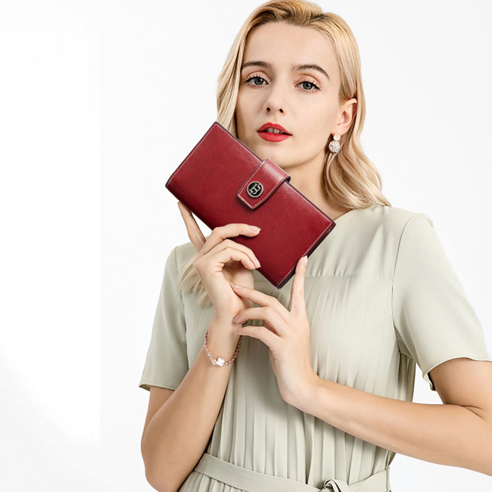 Lomy RFID Genuine Leather Wallet — Checkbook - Image 3
