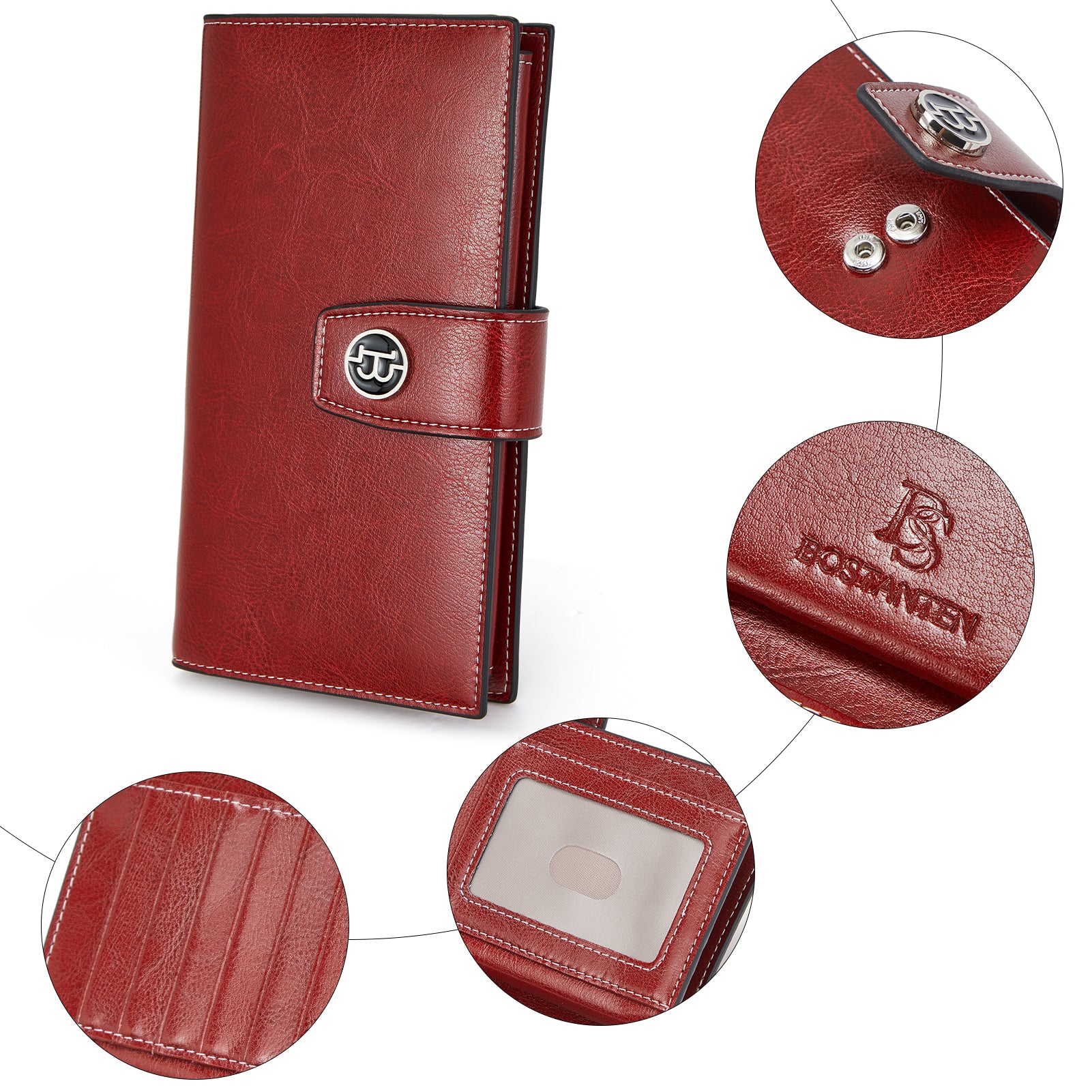 Lomy RFID Genuine Leather Wallet — Checkbook - Image 7